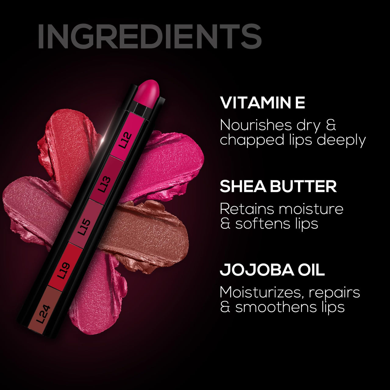 RENEE FAB 5 Glossy 5 in 1 Lipstick 7.5 Gm & RENEE Stay With Me Mini Matte Lip Color, Long Lasting, Non Transfer, Water & Smudge Proof