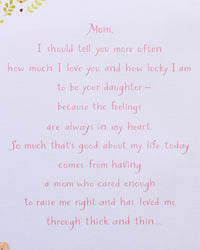 American Greetings Birthday Card for Mom from Daughter (With Love) With Love