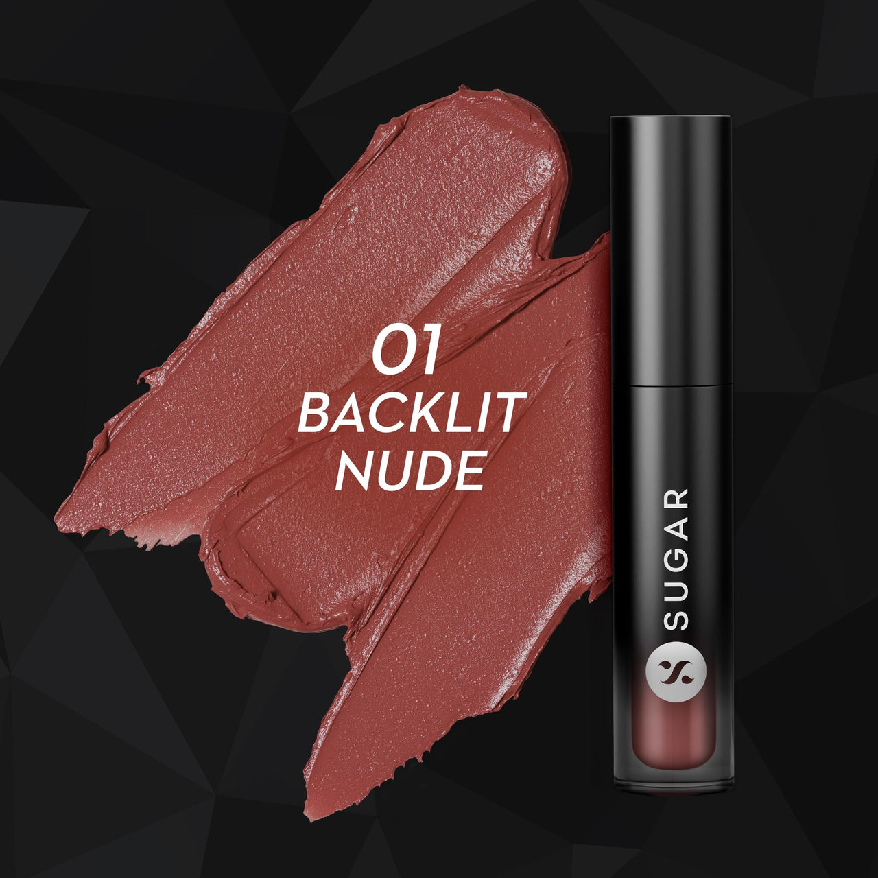 SUGAR Cosmetics Mousse Muse Lip Cream | Lasts 24+ Hrs | Creamy Mousse Lipstick | Waterproof & Smudgeproof | 5ml - 01 Backlit Nude