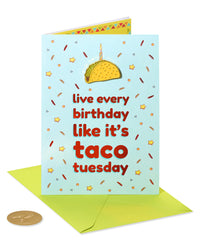 Papyrus Birthday Card (Taco Tuesday)