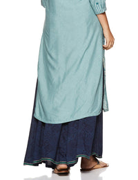 BIBA Women's  Rayon Palazzo Bottom L Ind