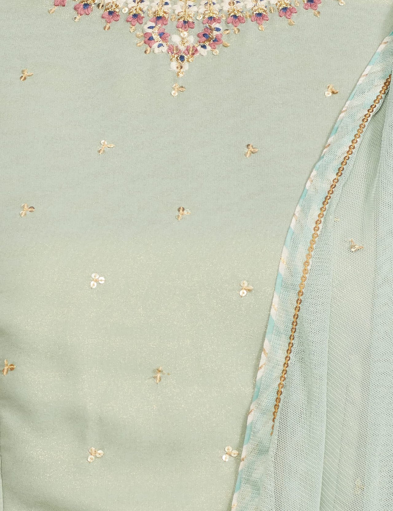 W for Woman Women's  Synthetic Salwar Suit Set