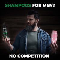 BEARDO Thin Hair Thickening Sulphate Free Shampoo for Men 200 ml | With Biotin, Keratin, Saw Palmetto | Sulphate and Paraben Free Shampoo | For Strong & Thick Hair