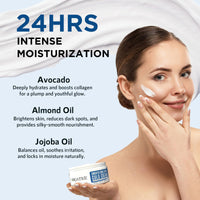 ORGATRE Smooth & Glow Cold Cream for Winter | Deep Hydration for Dry Skin | With Avocado, Jojoba & Almond Oil | Nourishing Face Cream for Women & Men | Softens & Protects – 50gm