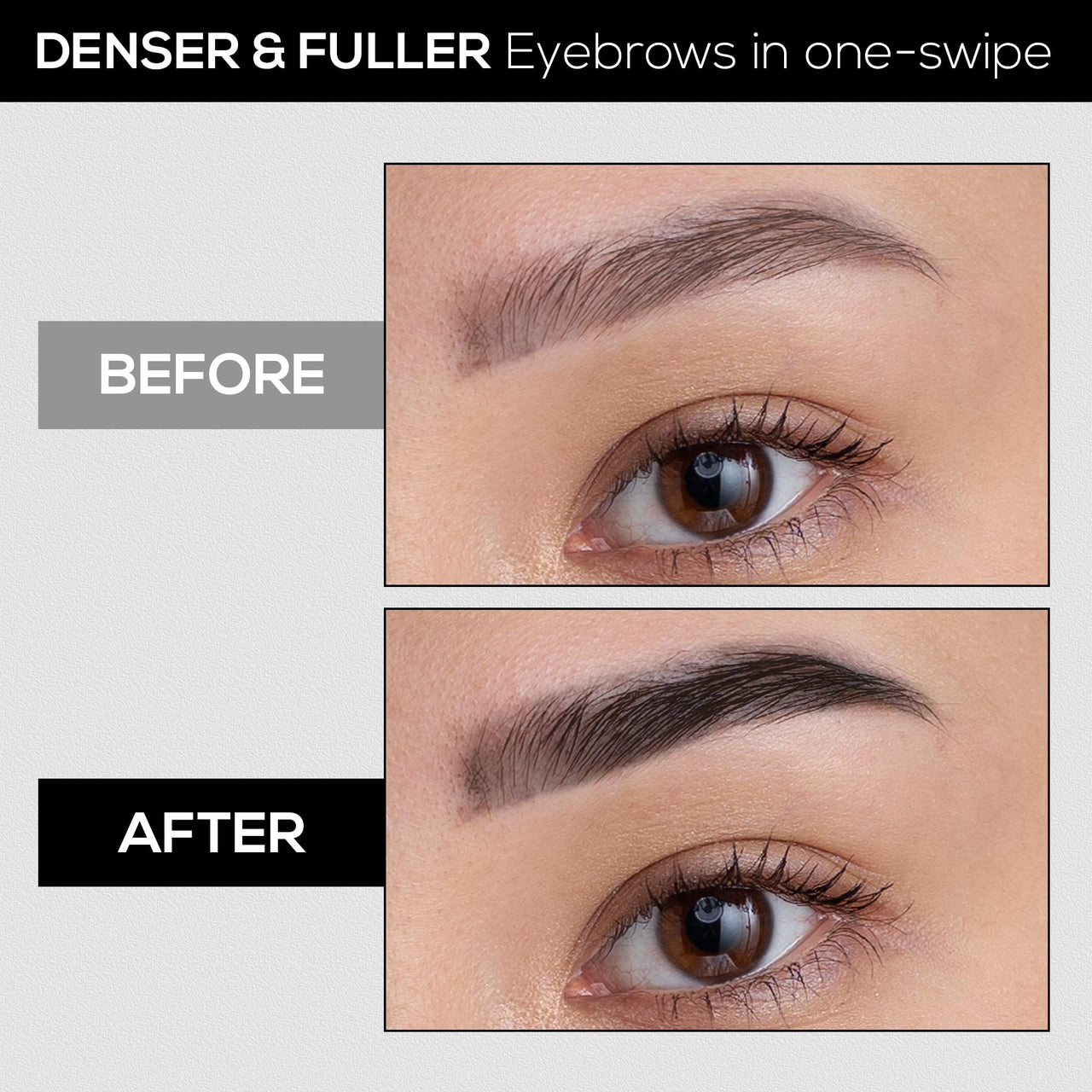 RENEE Browfill Eyebrow Pen - Black | Waterproof & Smudge-Proof | One Swipe Application | Micro Precision | Natural & Long-Lasting Finish | For Denser & Fuller Eyebrows | Easy to Use | Cruelty-Free