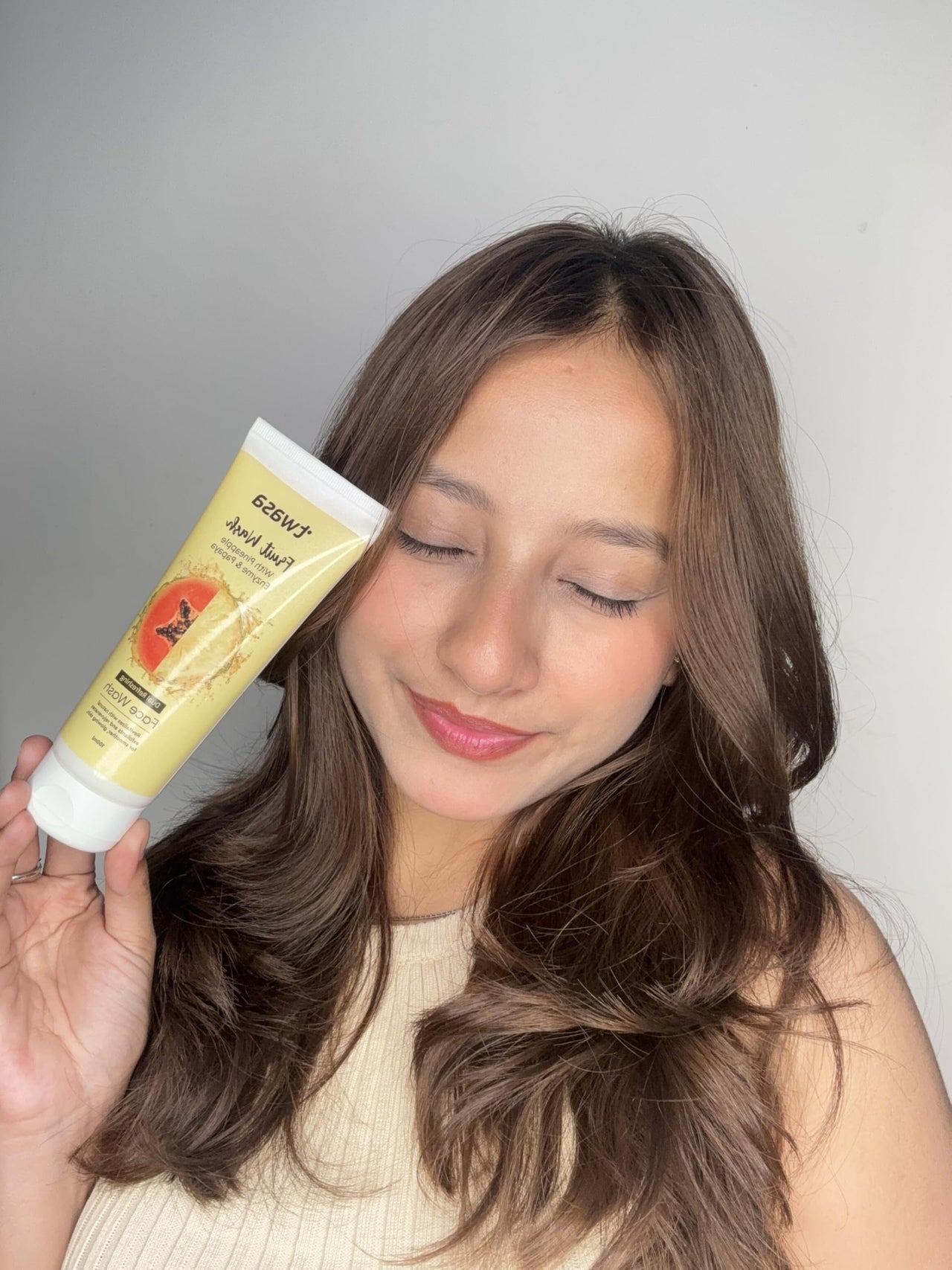 Twasa Pineapple Enzyme & Papaya Fruit Face Wash For Gently Exfoliates, Reduce Dark Spots & Glowing Skin | Cleanser For Brightening & Evens Skin Tone | For Men & Women - 100ml