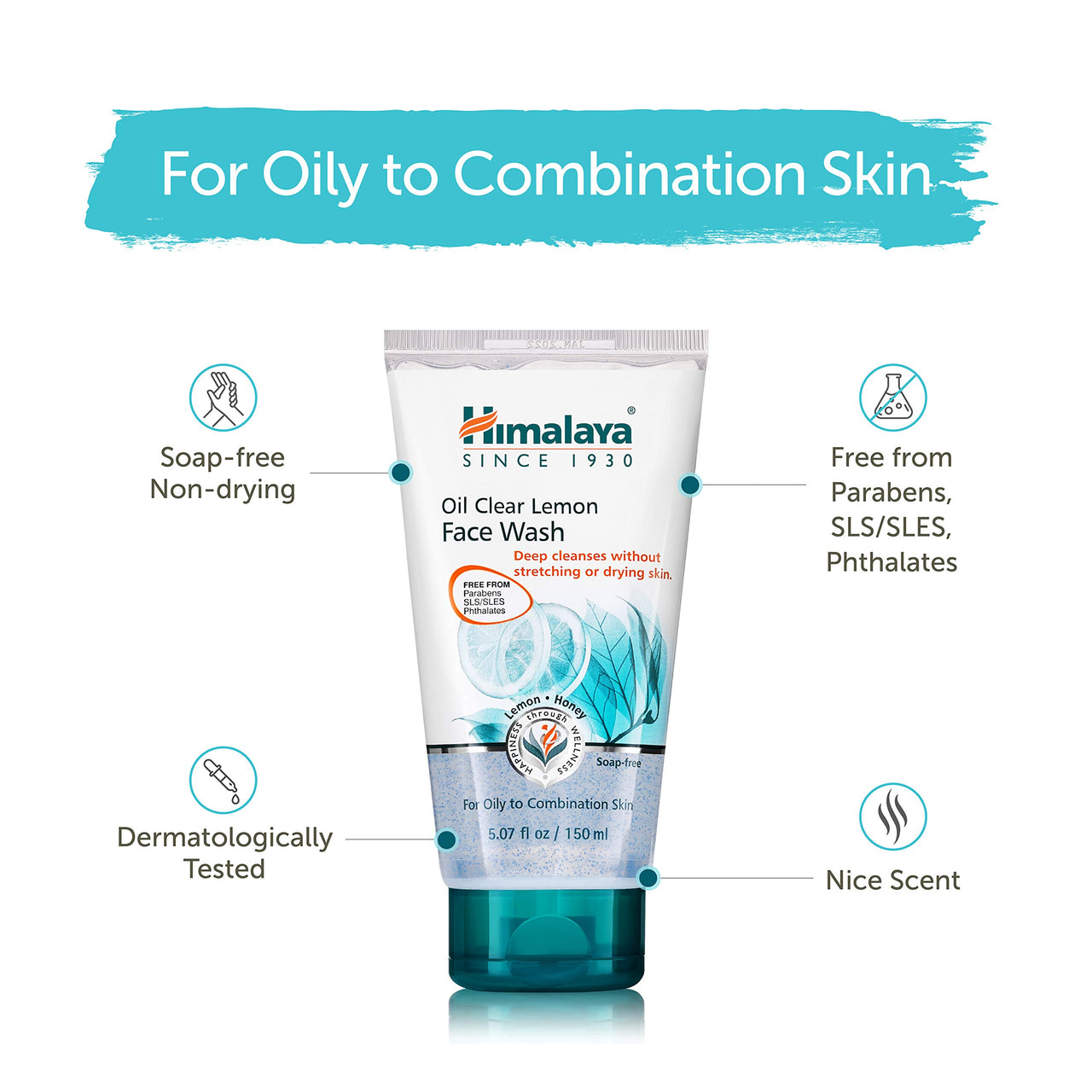 Himalaya Herbals Oil Clear Lemon Face Wash, 100ml