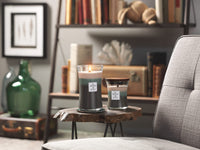 WoodWick Medium Hourglass Candle, Fraser Fir - Premium Soy Blend Wax, Pluswick Innovation Wood Wick, Made in USA WoodWick Medium - Single Pour
