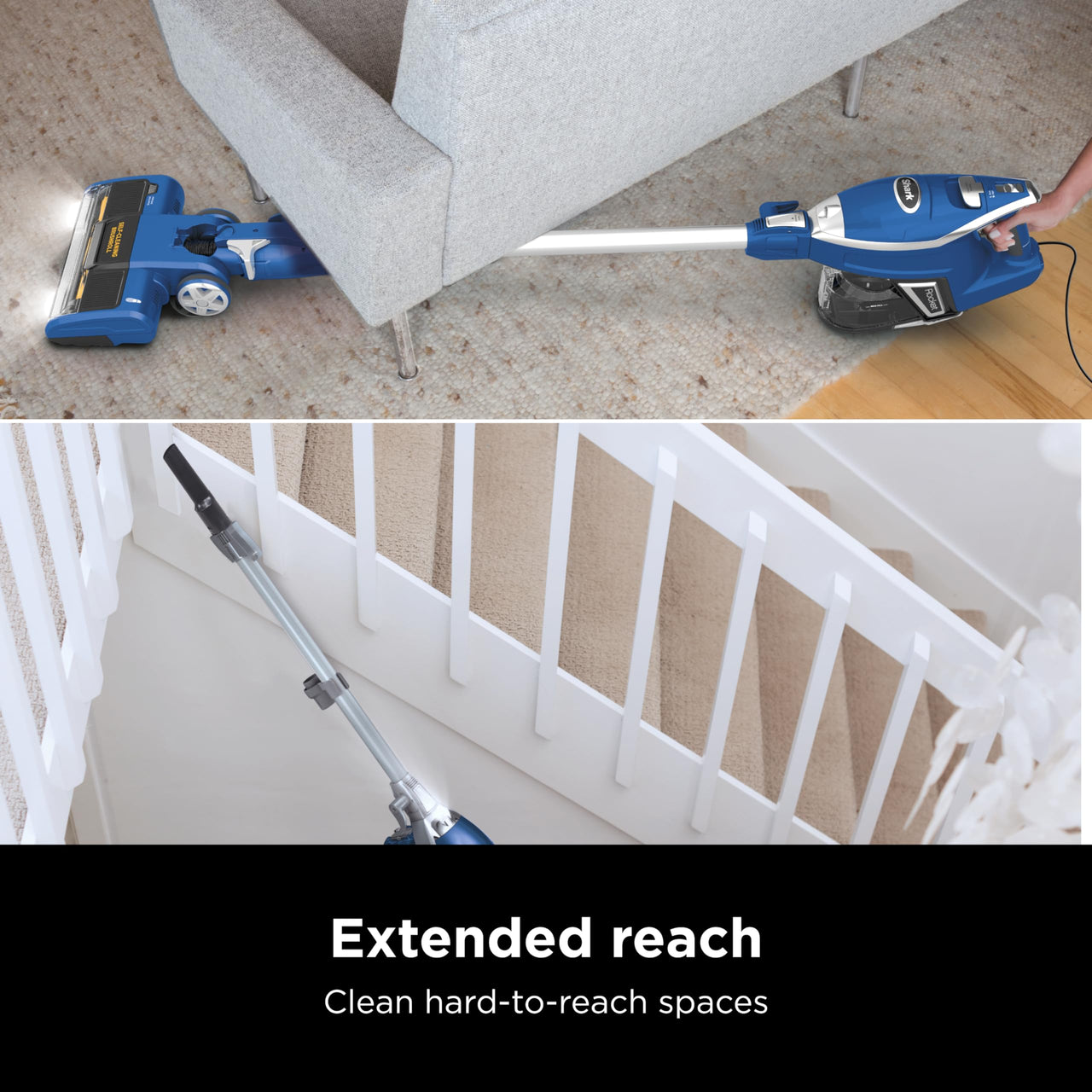 Shark HV322 Rocket Deluxe Pro Corded Stick Vacuum with LED Headlights, XL Dust Cup, Lightweight, Perfect for Pet Hair Pickup, Converts to a Hand Vacuum, with Pet Attachments, Bordeaux/Silver Pet Multi-Tool