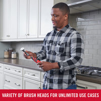 Rubbermaid Reveal Power Scrubber 18-Piece Kit, Cordless Electric Battery Powered Scrub Brush, Water Resistant, for Home/Kitchen/Bathroom/Grout/Tile/Shower/Tub Power Scrubber Ultimate Kit