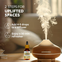 Organix Mantra Lemon Oil | Improves Skin Radiance, Boost Hair Luster | Revitalizing Care for Face, Scalp & Skin | 15ML