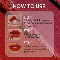 Beauty Berry Bold Babe Non-Transfer Matte Lipstick | Highly Pigmented, Lightweight, Smudge Proof & Waterproof Lipstick | Single Swipe Application, Long Lasting Lipstick for Women (Coffee Commando)