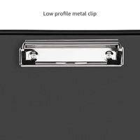 Basics Plastic Storage Clipboard,Black, 2-Pack