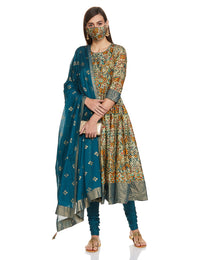 BIBA Women's  Cotton Salwar Suit Set