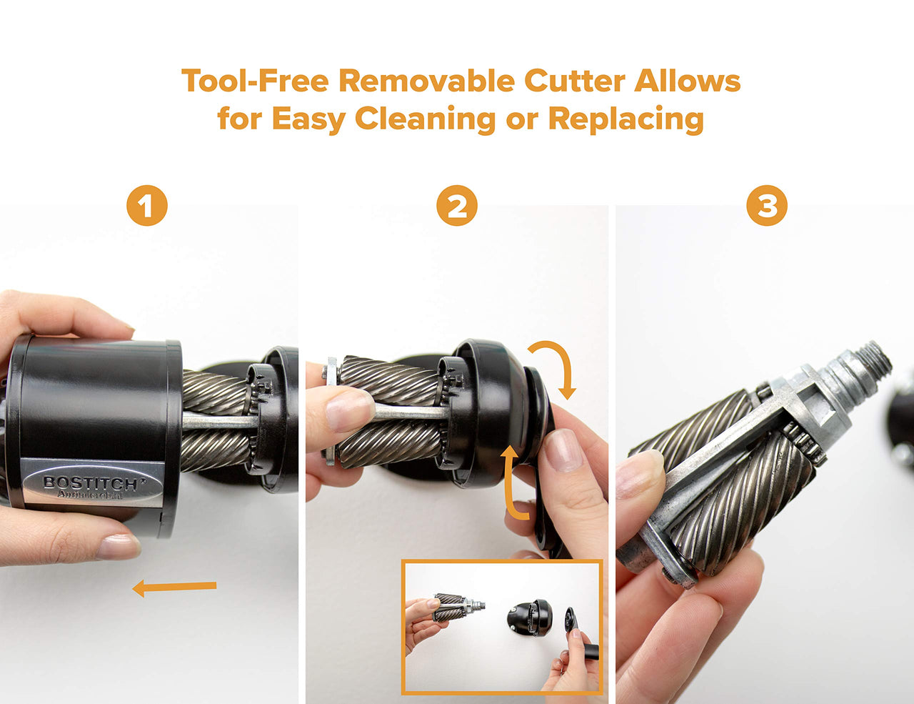 Bostitch Office Manual Pencil Sharpener MPS1-BLK Replacement Cutter (MPS1-K), Steel