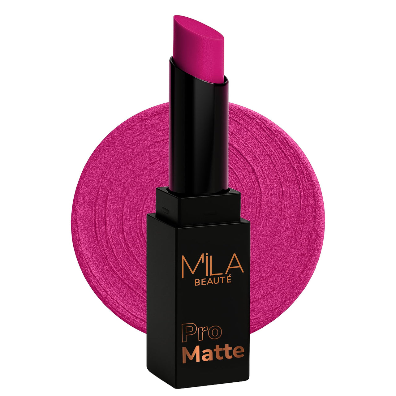Mila Beauté Pro Matte Lipstick | Highly Pigmented & Long lasting | Semi Matte Finish | Light Weight Lipstick | Single Swipe Application | Luxurious Lip Color | Shade - (Shridevi, 4.2g)