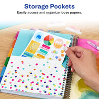 Avery + Amy Tangerine Designer Collection Academic Planner, July 2023-June 2024, School Planner with Stickers, 8.25