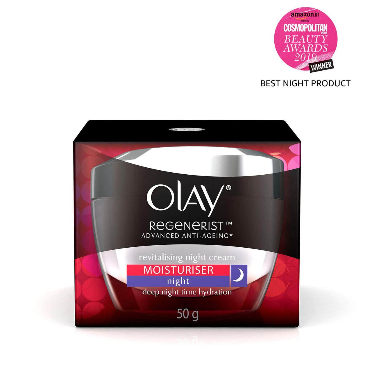 Olay Serum Regenerist Microsculpting Serum, 50 ml And Olay Night Cream Regenerist Deep Hydration Light Cream, 50g