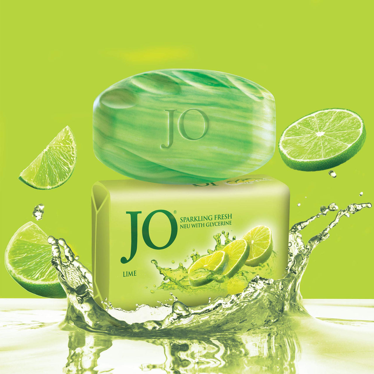 JO Lime Fresh Soap, 150gm (Pack of 16)