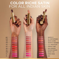 L’Oréal Paris Color Riche Satin Lipstick- 570 Worth It Intense, 4.5 gm