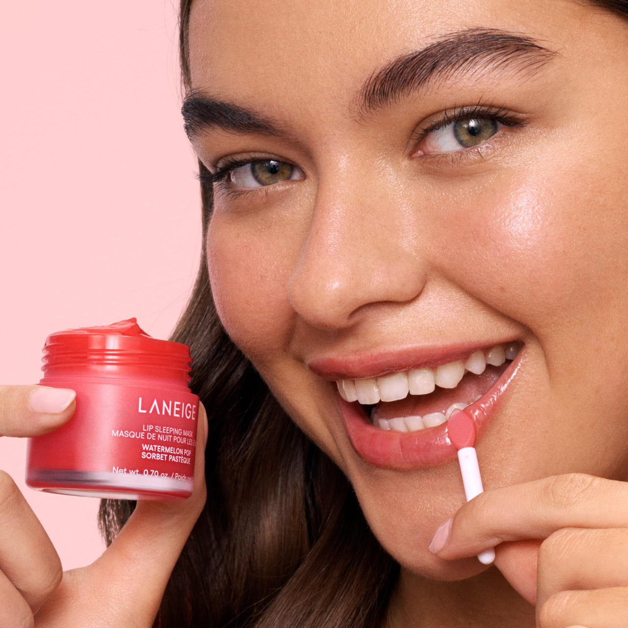 LANEIGE Lip Sleeping Mask | Moisturizing Lip Treatment with Vitamin C + Shea Butter for Soft Hydrated Lips | Overnight Repair | Lip Balm For Dry Chapped Lips| Lasting Hydration | WaterMelon |20Gm