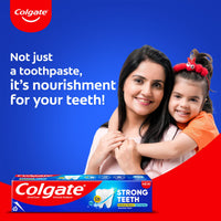 Colgate Strong Teeth, 700G, India S No: 1 Toothpaste Brand, Calcium-Boost Tooth Paste For 2X Stronger Teeth, Whitens Teeth, Fresh Breath & Prevents Cavities (Combo Pack Offer)..