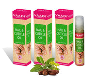 Vaadi Herbals Revitalizing Nail & Cuticle Oil Pack of 3 x 10ml | Prevents Peeling & Cracking of Skin | With Jojoba Oil & Shea Butter
