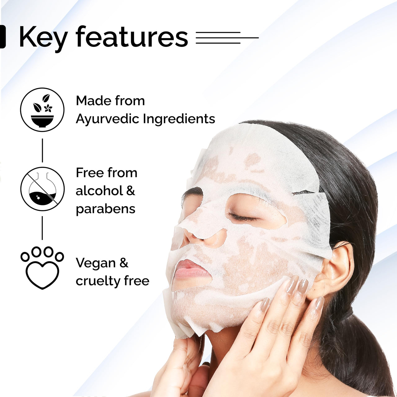 PYOURA Amla Revitalizing Face Sheet Mask, Pure Amla Extract, Alcohol & Paraben-Free, Refreshes Skin, Reduces Dullness, Brightens Skin Tone, Vegan & Cruelty-Free | Pack of 2, Each 23g