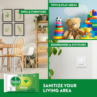 Dettol Germ Protection Wet Wipes for Skin & Surfaces, Original - 40 Count (Pack of 3)|| Moisture-Lock Lid