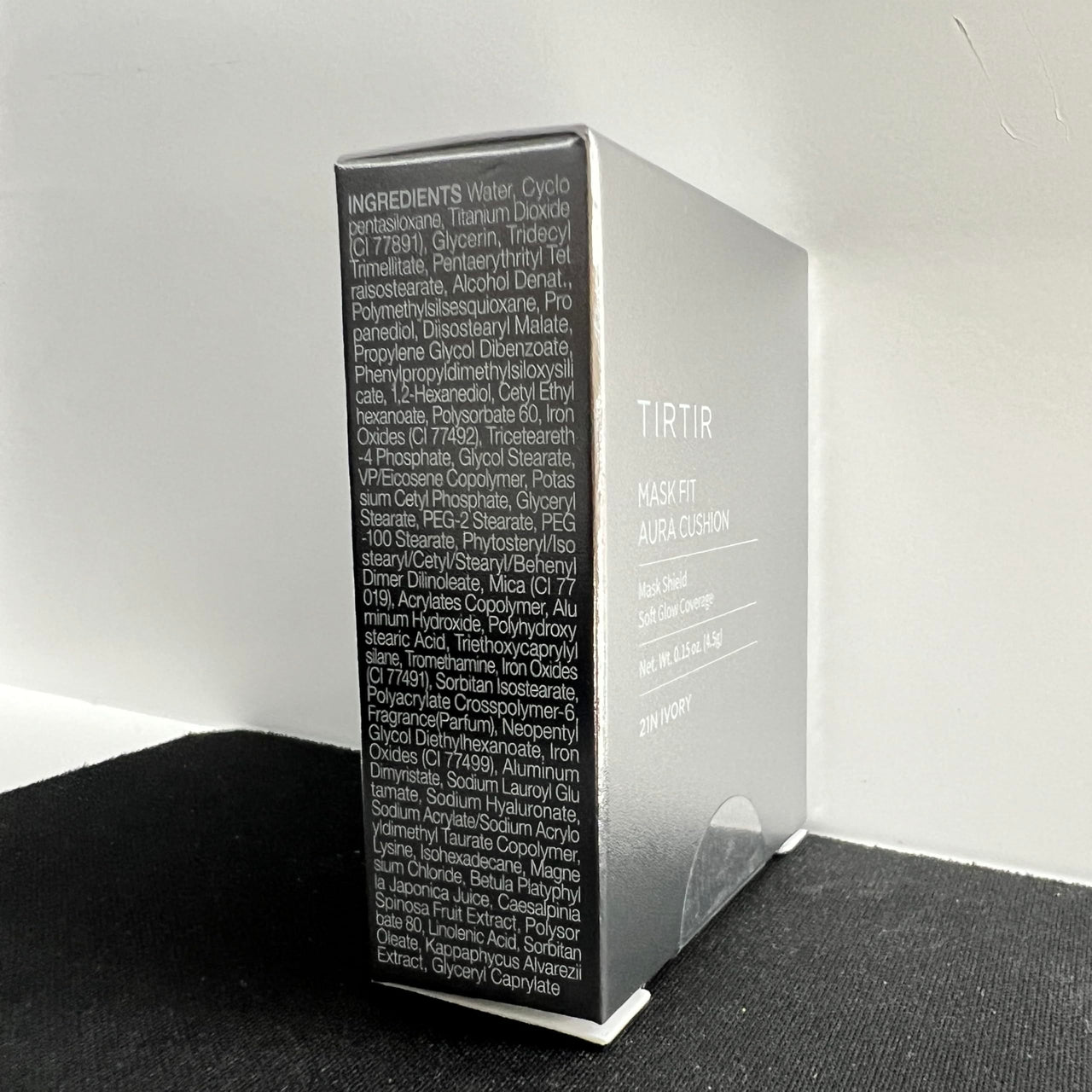 TIRTIR Mask Fit Aura Cushion Foundation, Full coverage, Skin fit, Satin Glow Finish, Korean Cushion Foundation #21N IVORY, 4.5g