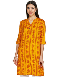 Karigari by Unlimited Women's  Rayon Classic Kurta