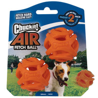 Chuckit Air Fetch Ball Dog Toy, Small (2 Inch Diameter), for dogs 0-20 lbs, Pack of 2