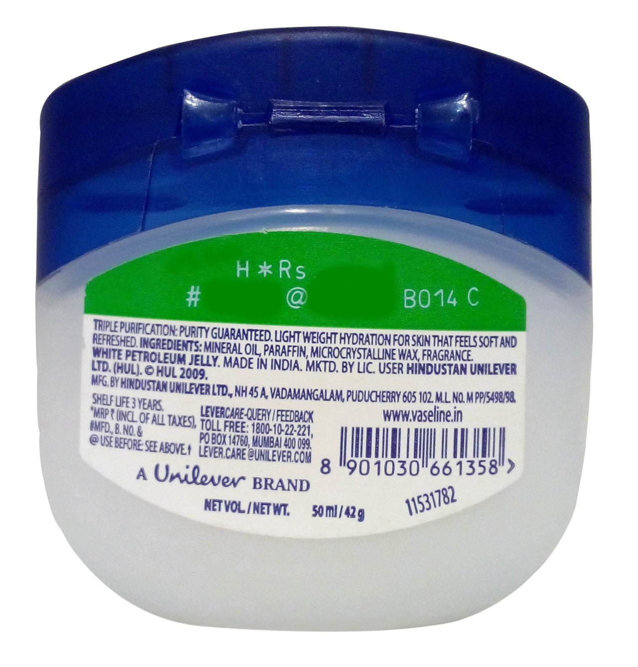 Vaseline Light Hydrating Jelly - Aloe Fresh, 42g Box