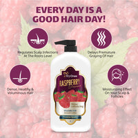 TryOnes Hair Care Shampoo Red Raspberry For Silky, Smooth, Long Hair & Split End Repair | Shampoo for Women and Men 1000ml