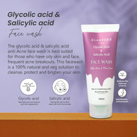 Glamveda Anti pigmentation Face wash combo | For Reduces dark spots & Blemishes | Set of 2 Items | Salicylic Acid & Potato face wash