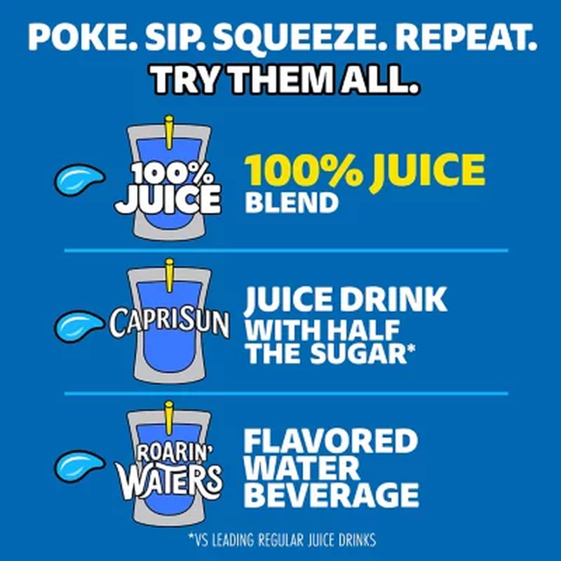 Capri Sun 100% Juice Variety Pack, 6 Fl. Oz. Pouches, 40 Pk.