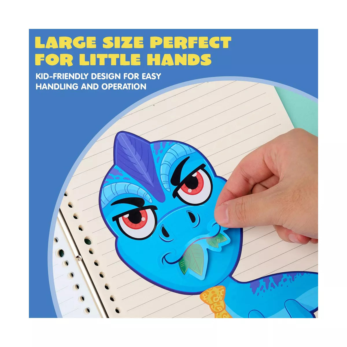 24PCS Make-A-Face Dinosaur Sticker Sheets for Kids, Make Your Own Animal and Match Sticker Sheets with Fantasy Animals Kids Party Favor Supplies Craft