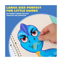 24PCS Make-A-Face Dinosaur Sticker Sheets for Kids, Make Your Own Animal and Match Sticker Sheets with Fantasy Animals Kids Party Favor Supplies Craft