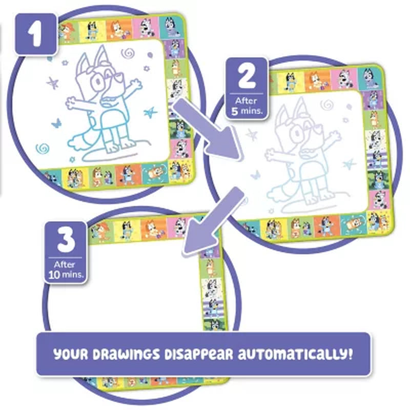 Bendon Imagineink Mess Free Bluey Doodle Activity Mat