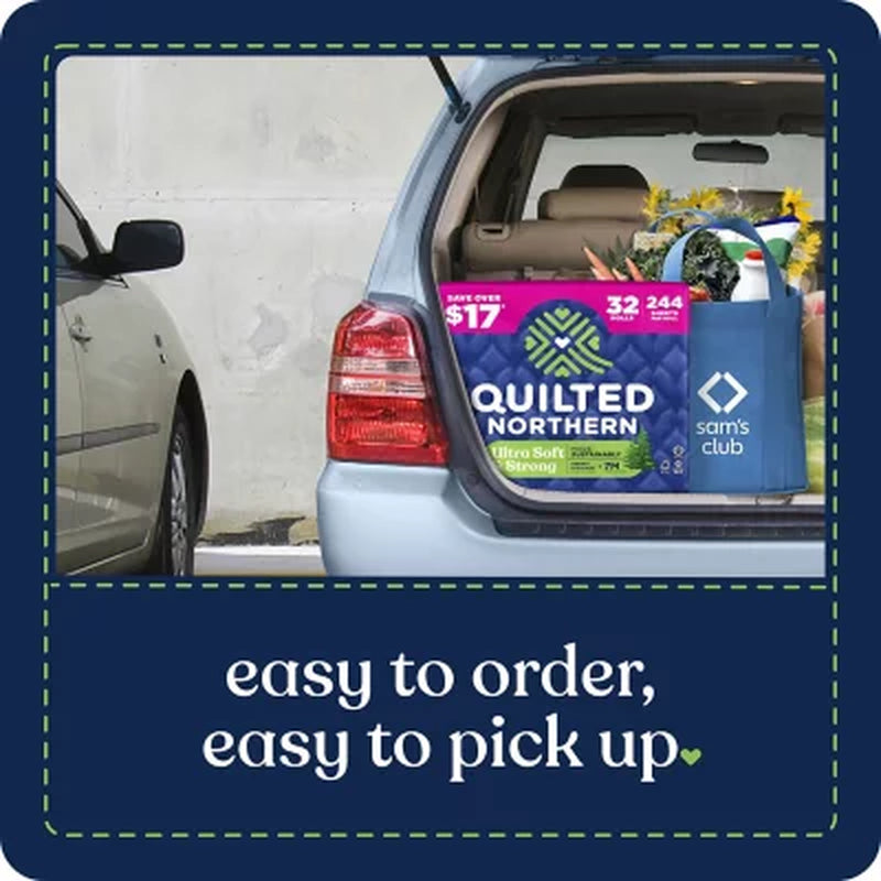 Quilted Northern Ultra Soft & Strong 2-Ply Toilet Paper 32 Rolls, 244 Sheets/Roll