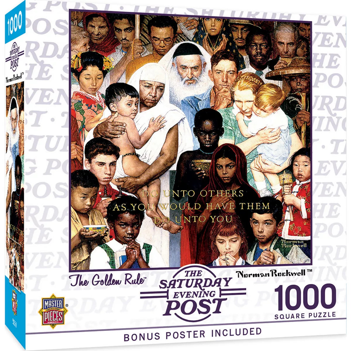 Masterpieces 1000 Piece Jigsaw Puzzle - the Golden Rule - 25"X25".