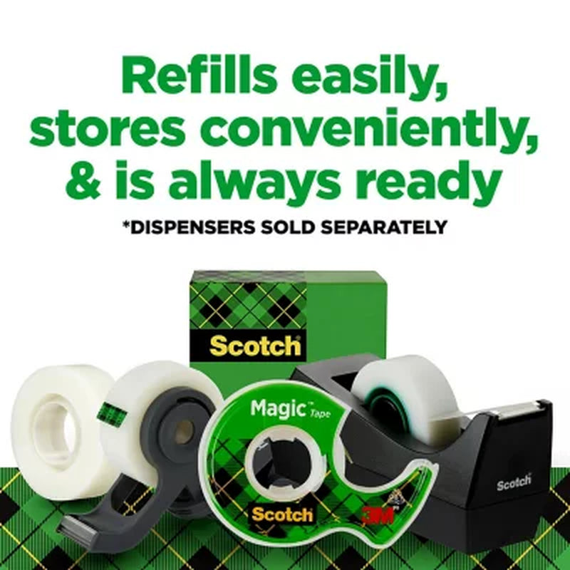 Scotch® Magic™ Tape, 3/4 in X 1296 In, 12 Pack