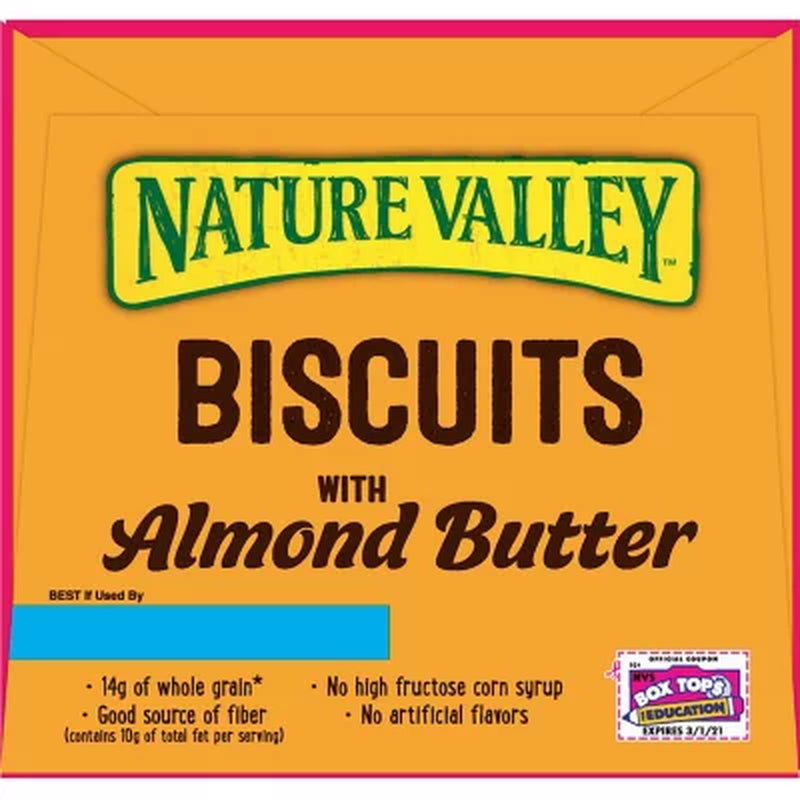 Nature Valley Biscuit Sandwich with Almond Butter, 30 Ct.