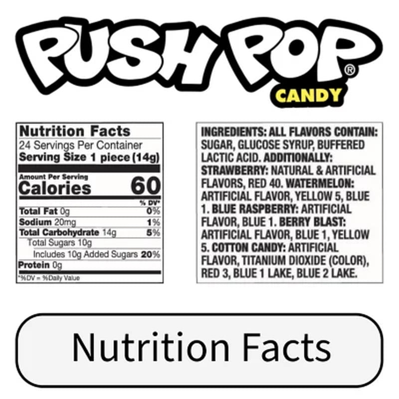 Push Pop Variety Pack Candy, 0.5 Oz., 24 Ct.
