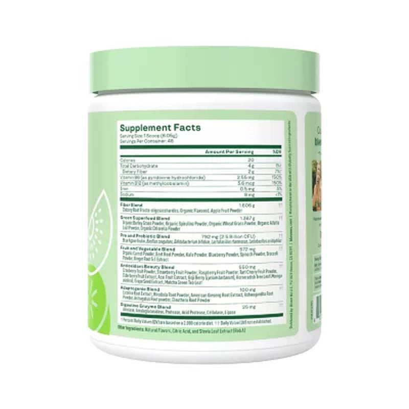 Bloom Nutrition Greens & Superfoods Powder, Strawberry Kiwi, 0.5 Lbs.
