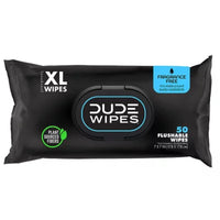 DUDE WIPES XL Flushable Wipes, Fragrance Free, 8 Ct., 400 Wipes