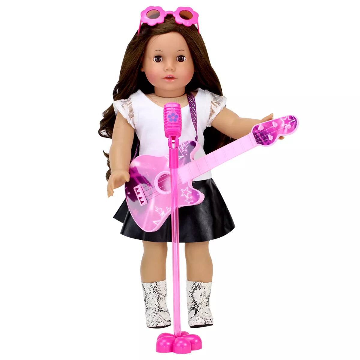 Sophia’S Guitar, Sunglasses and Microphone for 18" Dolls, Pink