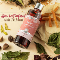 Nat Habit Hibiscus Amla Summer Hair Oil For Women & Men, Helps In Hair Growth & Thickness, For All Hair Types, No Paraffin, Mineral Oil, Preservatives & Chemicals, 200ml