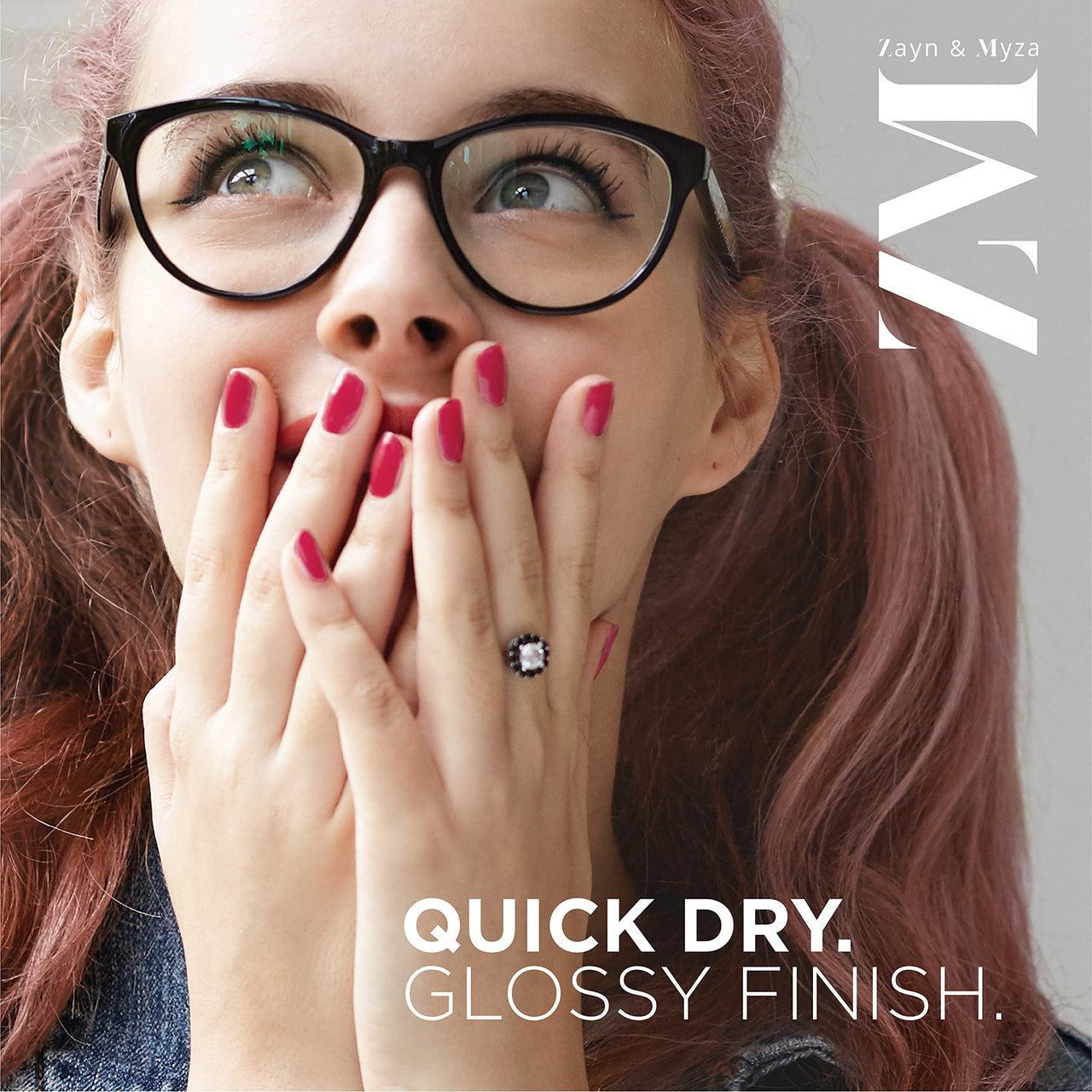 ZM Zayn & Myza Breathable Nail Enamel - Strawberry Jelly | Smooth Application | Quick-Drying I Longlasting I Chip-Defiant I Water Permeable | Glossy Finish | 100% Vegan, 6 ml