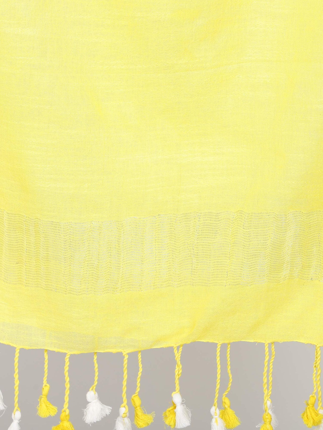 THE WEAVE TRAVELLER Women's  Solid Cotton Blend Dupatta